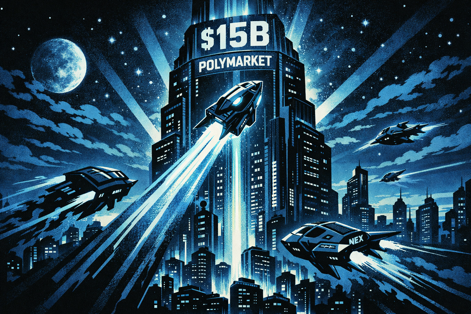 Polymarket envisage une valorisation de 15 milliards de dollars alors que les discussions de financement avancent face à une concurrence accrue