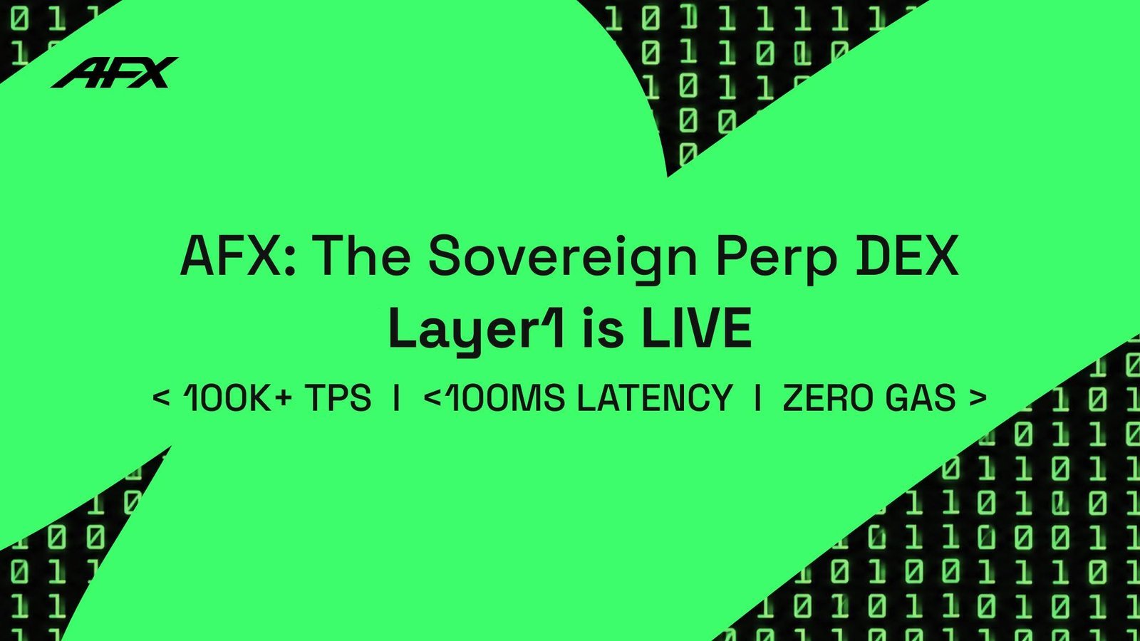 AFX lance Sovereign Layer 1, fournissant un environnement d’exécution optimisé pour les DEX Perp en chaîne