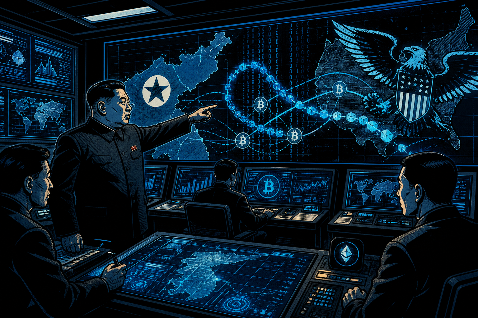 La Corée du Nord rejette les accusations de vol de cryptomonnaies de 577 millions de dollars et impute la faute à la politique américaine.