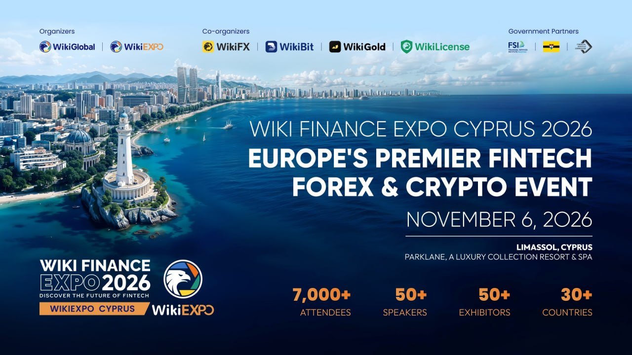 Le principal événement européen de FX, Crypto & Fintech – Wiki Finance Expo Cyprus 2026 arrive à Limassol ce novembre !