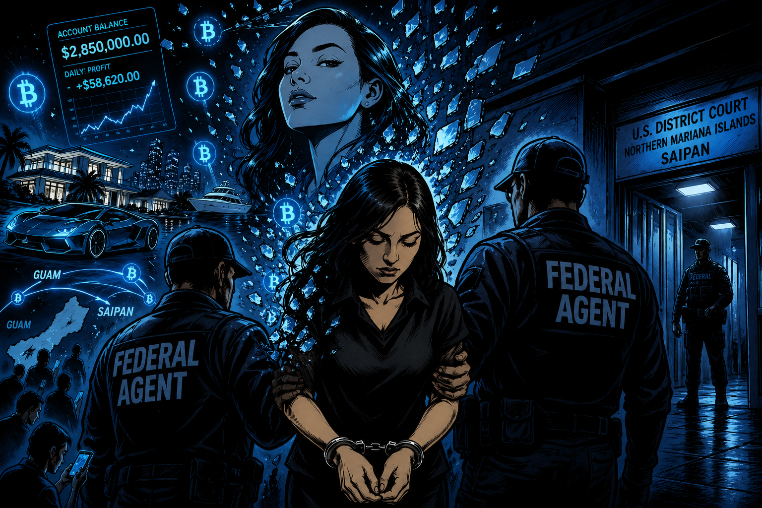 Bundesgericht verurteilt Saipanerin wegen Kryptobetrugs, der sich gegen Einwohner von Guam und Saipan richtete, zu Haft.