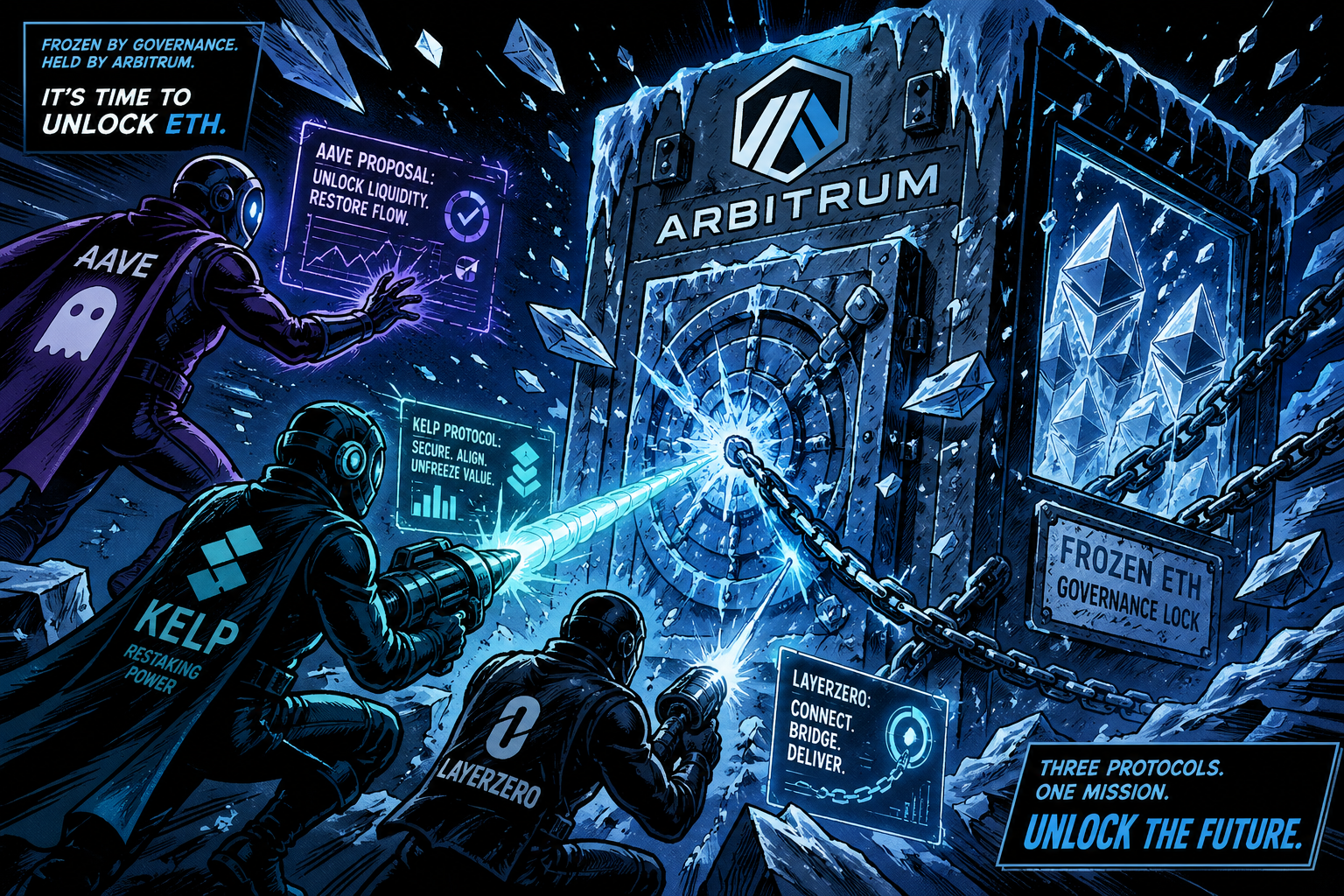 Governance-Showdown: Aave, Kelp, LayerZero fordern Arbitrum auf, eingefrorene ETH freizugeben