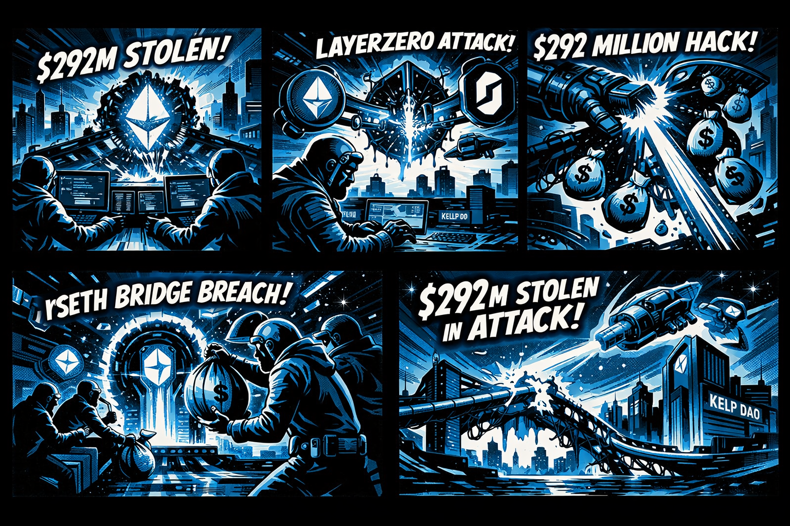 Kelp DAOs rsETH-Brücke von 292-Millionen-Dollar-Exploit bei mutmaßlichem LayerZero-Angriff betroffen