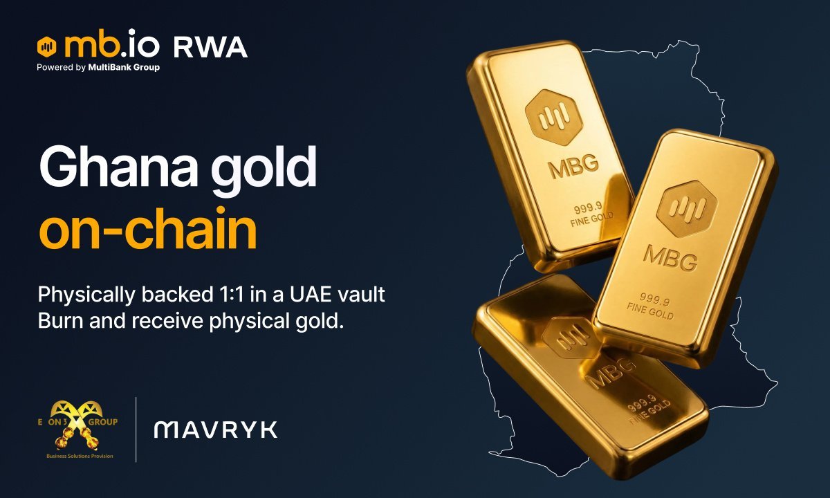 Der Kryptozweig der MultiBank Group, mb.io, bringt ghanaisches Gold mit Kings Orbis, EON3 und Mavryk in die Kette