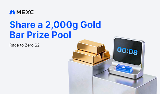 MEXC startet Race to Zero Staffel 2 mit einem 2.000-g-Goldbarren-Preispool