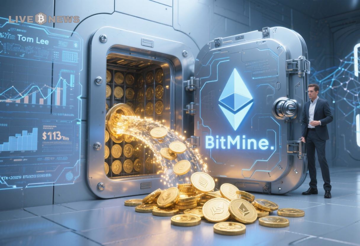 Tom Lee’s Bitmine voegt 71K ETH toe en heeft nu $10,7 miljard aan crypto en contant geld