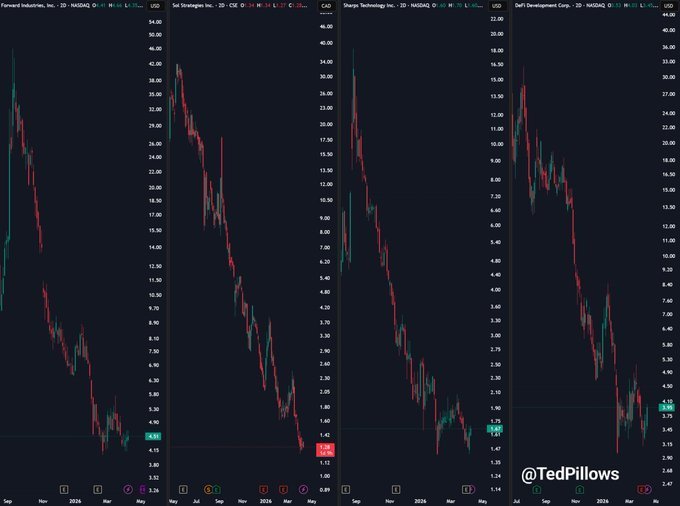 Nakikita ng mga stock na treasury ng Solana ang panganib ng pagbagsak ng memecoin