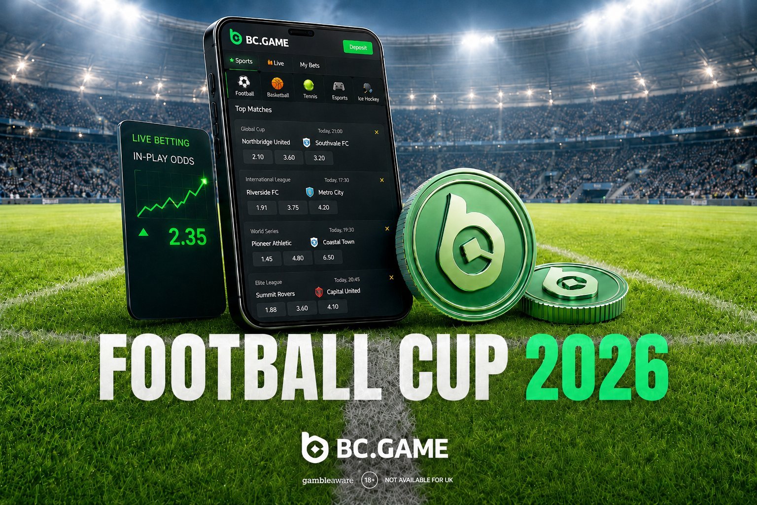 Nagdadala ang BC.GAME ng isang karanasan sa pagtaya na nauuna ang crypto para sa 2026 Football Season.