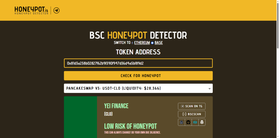 CLO honeypot simulator result