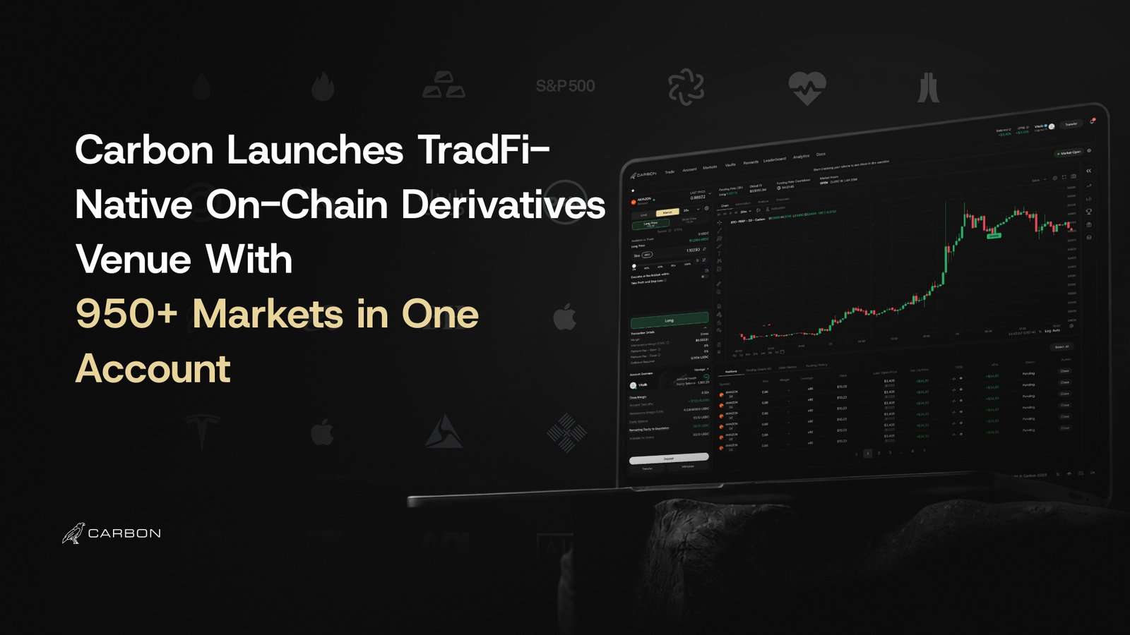 Inilunsad ng Carbon ang Plataporma ng TradFi-Native On-Chain Derivatives na may 950+ Markets sa Isang Account
