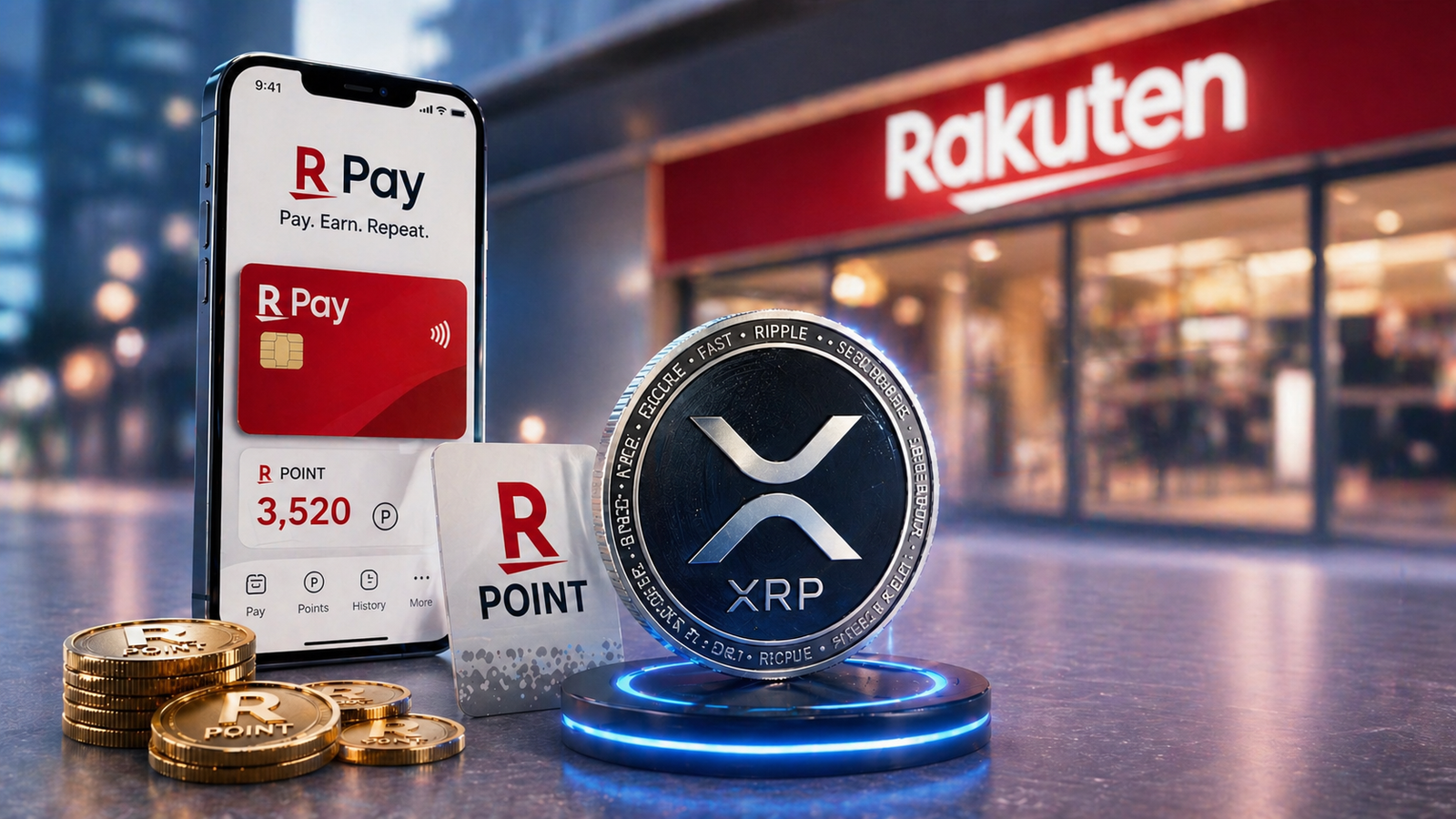Người dùng Rakuten Wallet tại Nhật Bản hiện có thể chuyển đổi điểm thưởng thành XRP và chi tiêu qua Rakuten Pay.
