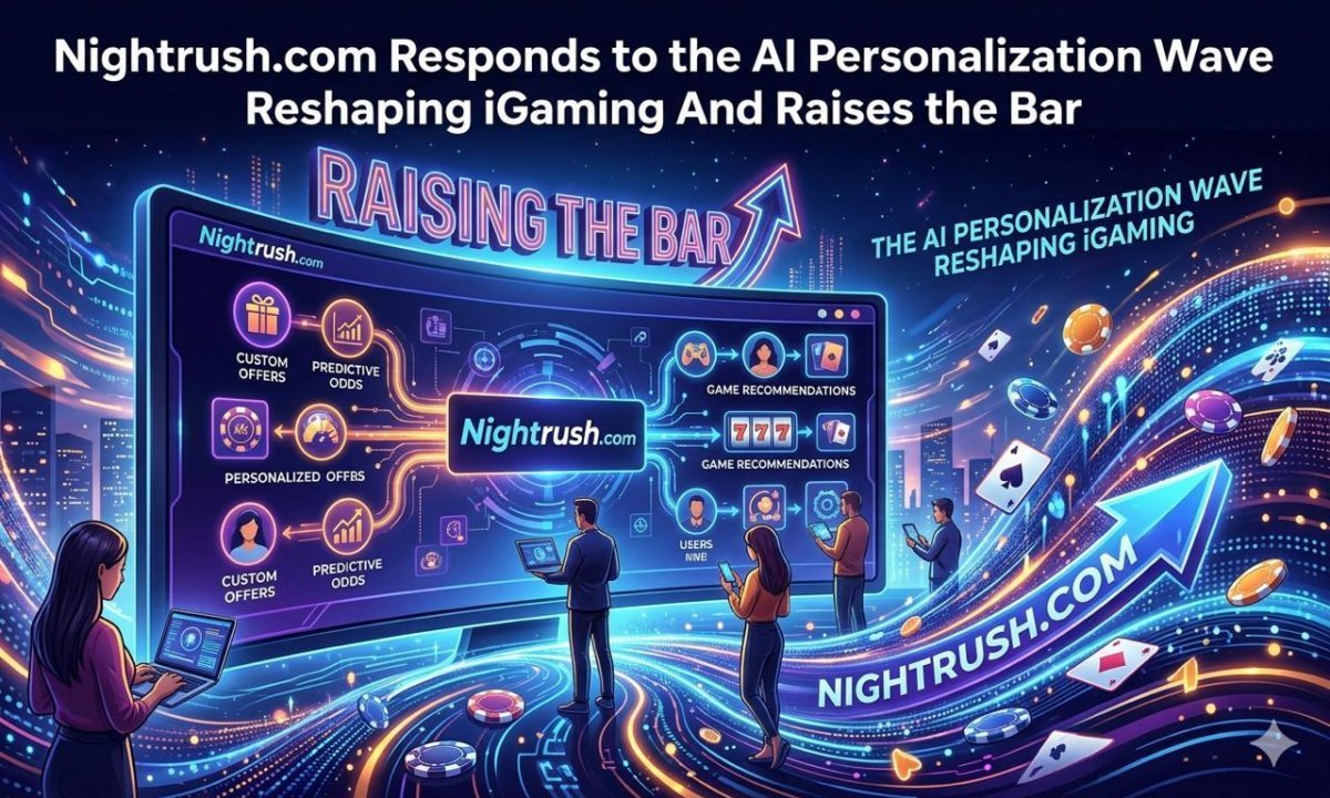 Nightrush.com phản ứng trước làn sóng cá nhân hóa AI đang định hình lại iGaming và nâng cao tiêu chuẩn